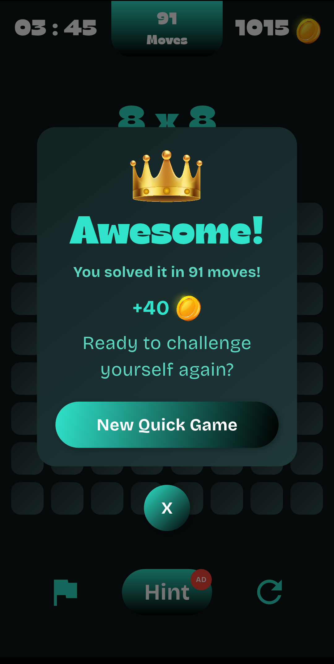 Victory Screen